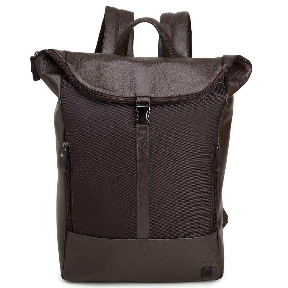 Men's Coffee Leather Backpack – CNS M107