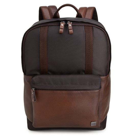 Men's Coffee Leather Backpack – CNS 103A