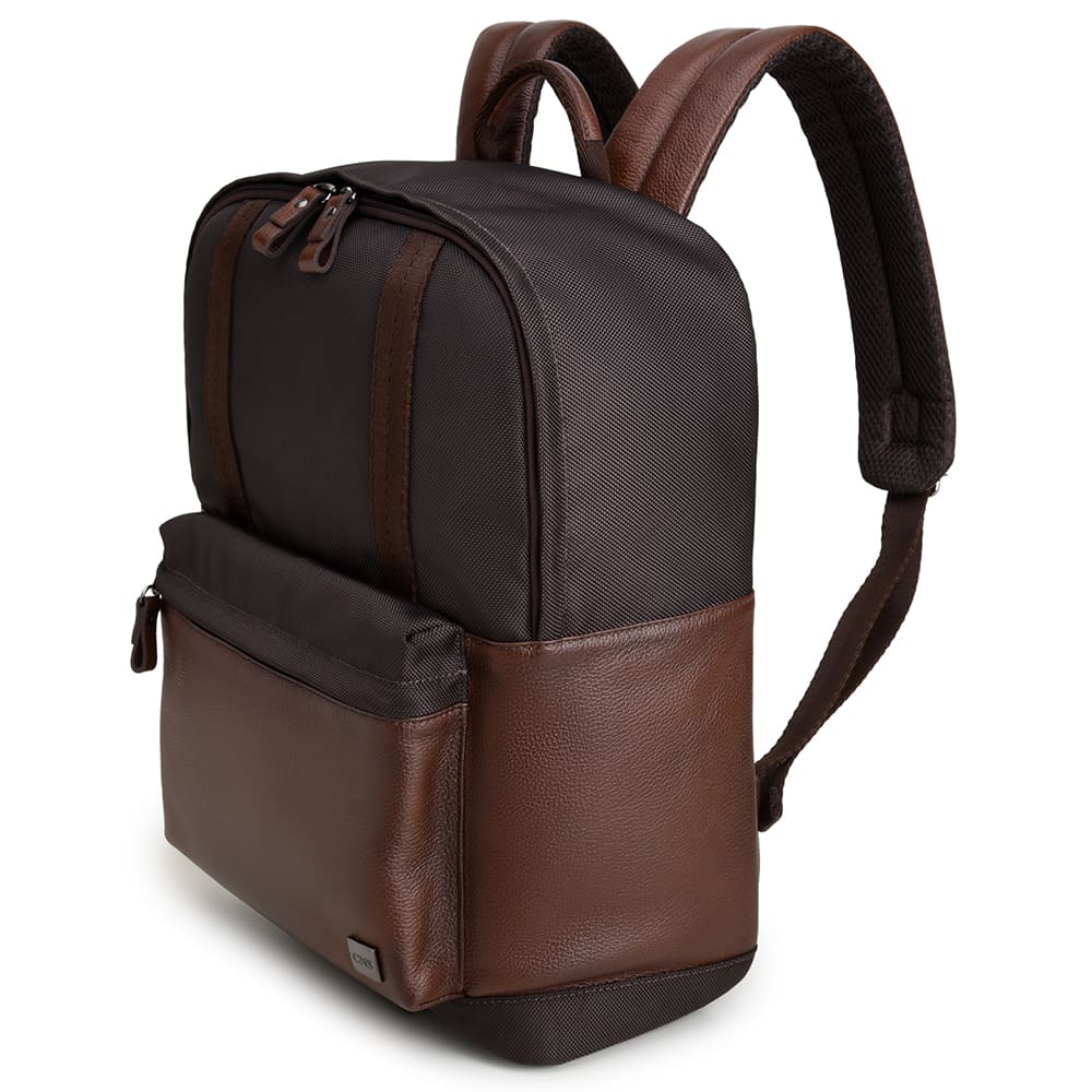 Men's Coffee Leather Backpack – CNS 103A