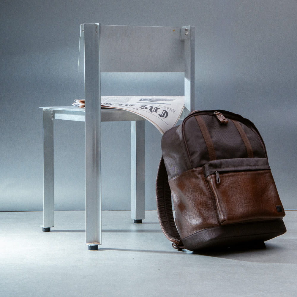 Men's Coffee Leather Backpack – CNS 103A
